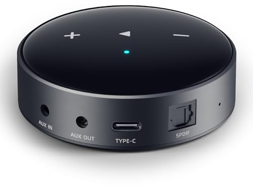 WiiM Mini AirPlay 2 Wireless Audio Streamer, Multiroom-Stereo, Vorverstärker, kompatibel mit Alexa- und Siri-Sprachassistenten, streamt Hi-Res-Audio von Amazon Music, Tidal und mehr
