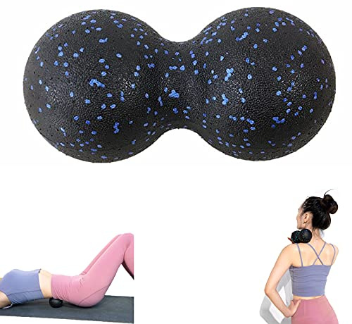 HAOBIN Duo Ball Klein Self-Massage Twin Gross Faszientraining 1 Stück | Klein für punktuelle Selbstmassage, Twin Gross für Faszientherapie, lindert Nacken- und Rückenschmerzen, Tiefenentspannung