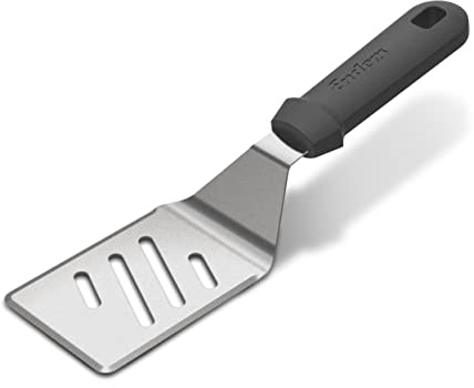 Enders® Grillwender mit kurzem Griff, aus Edelstahl, ergonomischer Griff, zum einfachen und schonenden Wenden des Grillgutes, Grillzubehör #8784, schwarz/edelstahlfarben