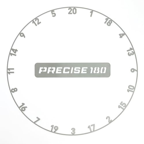 Precise180 - Onepiece Zahlenring - Premium Dartzahlenring aus 2mm dicken Stahl - 16 Farben - Dartscheiben Nummernring - Dartzubehör