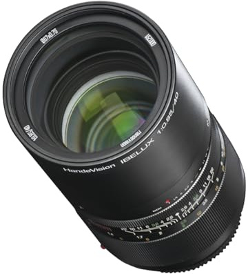 Handevision IBELUX 40mm 1:0,85 Objektiv für Sony E-Mount schwarz (manueller Fokus, für APS-C Sensor gerechnet, IF, Filterdurchmesser 67mm, 4K Auflösung, mit ausziehbarer Gegenlichtblende)