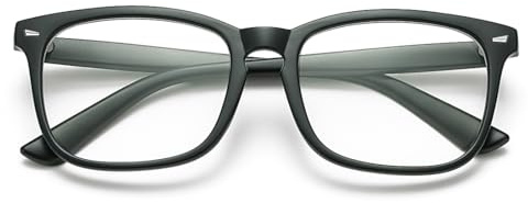 COASION Durchsichtige Fake Brille Ohne StäRke Damen Herren Fakebrillen Modebrille Brille mit Fensterglas für MäDchen MäNner