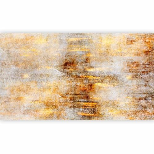 murando - Vlies Fototapete Geometrische Muster 500x280cmVlies Tapeten Wandtapete XXL Wanddeko Mustertapete Design Wand Dekoration Vliestapete Wohnzimmer Schlafzimmer Büro Beton Effekt Ornament grau
