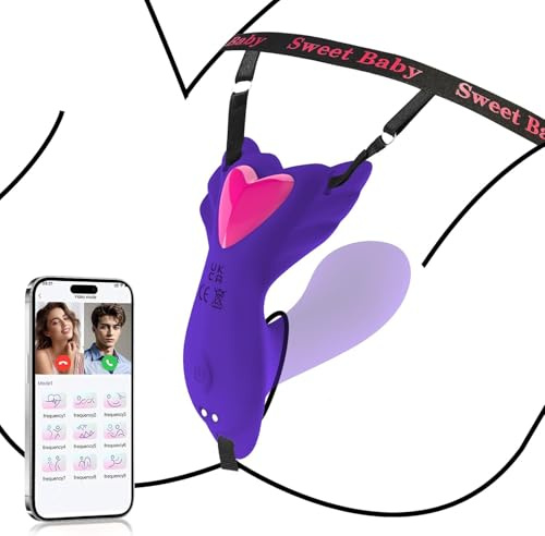 Sex Spielzeug für die Frau Sexspielzeug für Paare Extrem Sex Tragbares Höschen Vibrator Doppelte Klitoris Vibrator mit 9 Vibrationsmodi Butterfly Sexspielzeug Sets