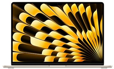 Apple MacBook Air (15, Apple M4 Chip mit 10‑Core CPU und 10‑Core GPU, 24GB Gemeinsamer Arbeitsspeicher, 512 GB) - Polarstern