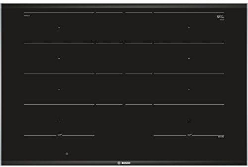 Bosch PXY875DC1E Serie 8 Induktionskochfeld, 80 cm breit, FlexInduction freie Platzwahl, MoveMode voreingestellte Leistungsstufen, GutFry Bratsensor, PowerBoost schnelleres Kochen, Schwarz