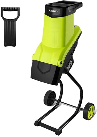 2500W Gartenhäcksler: DEKOPRO Häcksler Garten, maximaler Astdurchmesser von 45 mm, Gartenhäcksler mit Sicherheitsschalter