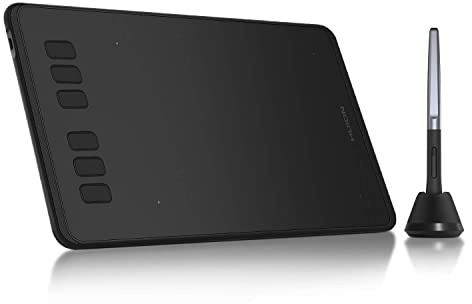HUION Inspiroy H640P Grafiktablett mit Batterielosem Stift,6 Anpassbaren Funktionstasten, Zeichentablett für Mac, Windows und Android, Ideales Zeichenpad für die Arbeit von zu Hause und Fernunterricht
