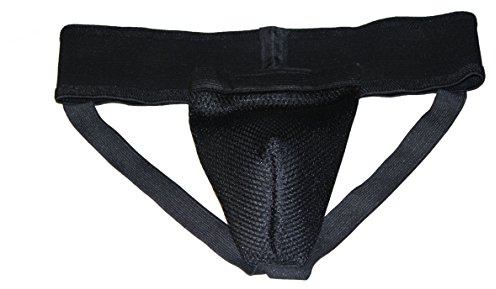 Lisaro Tiefschutz schwarz/Herrentiefschutz/Hodenschutz/Suspensorium (XXL)