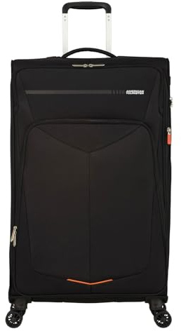 American Tourister Summerfunk - Spinner L, Erweiterbarer Koffer, 79 cm, 109.5/119 L, Schwarz (Black)