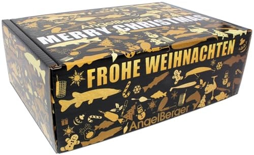 Angel Berger Angel Weihnachtsbox Angler Geschenk Weihnachten Petri Box Adventsgeschenk (Weihnachtsbox 1)