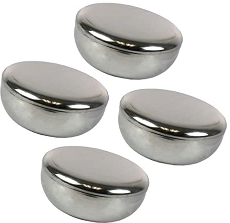 Fenteer ​4x Koreanisch Edelstahl-Reisschalen mit Deckel – Lebensmittelecht & Camping-tauglich – Ideal für Reis, Milch, Obst & Salat – Unzerbrechliche Küchenschüssel​