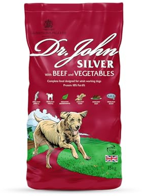 Dr John Hundefutter Trocken Trockenfutter 15 kg Hundetrockenfutter Rindfleisch Futter Für Ausgewachsene Oder Ältere Hunde Silver