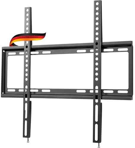 SCHWAIGER 9338 TV-Wandhalterung 32-75 Zoll Fernseherhalterung Mounting TV-Aufhängung max. 35kg max. VESA-Norm 400x400 schwarz inkl. Montagezubehör