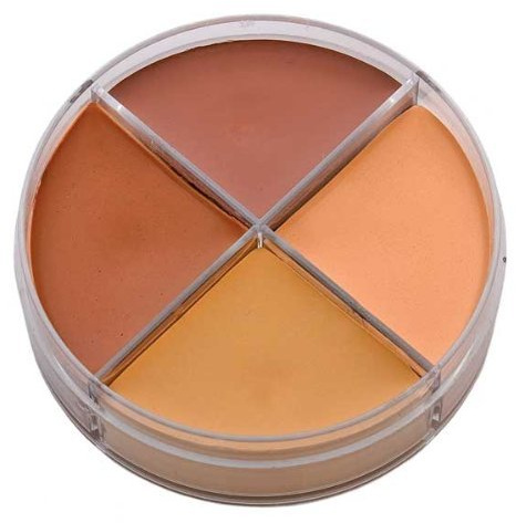 Professionelle Theater-Schminke Hautfarbe - Horror Verkleidung Make-Up Set Creme Schminkdose 4 Farben - Halloween Karneval Motto-Party