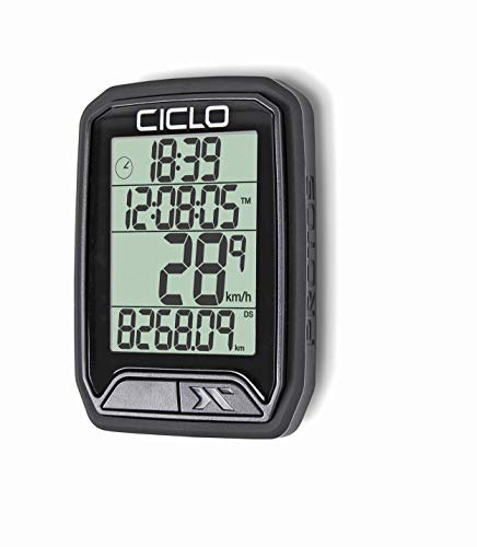 Ciclosport 213 drahtloser Fahrradcomputer, mit 13 Funktionen, in schwarz