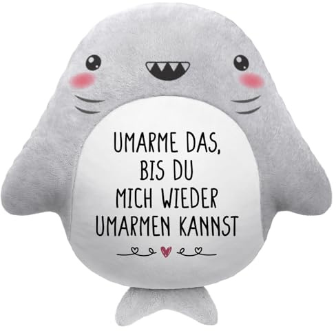 GoMelley Ich Liebe Dich Geschenke für Frauen Männer, Haifisch Kuschelkissen | Jahrestag Geschenk für Ihn Sie, Hochzeitstagsgeschenk, Partner Geschenke für Freundin Freund Fernbeziehung