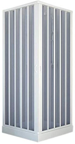 Forte BK100001 Duschkabine, weiß, 80 x 80 x 185 h