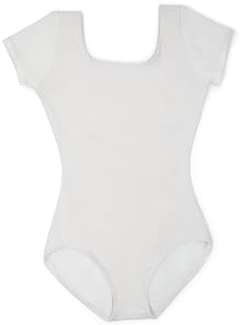 Capezio Women's Classic Damentrikot kurzärmlig, Weiss/opulenter Garten, M