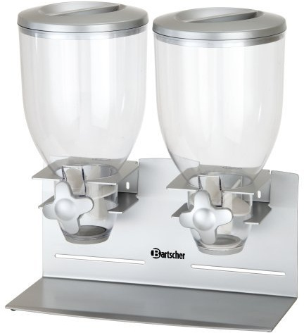 Bartscher Cerealienspender doppelt, 3,5 Liter - Müslispender Cornflakesspender