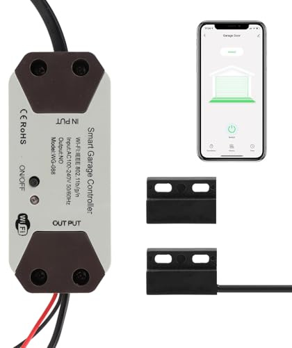 Intelligenter WLAN-Garagentoröffner, sprachgesteuerte Fernbedienung per App, komfortable und sichere Garagentorverwaltung, kompatibel mit der aus ABS-Material, geeignet für Smart-Home-Anwendungen.
