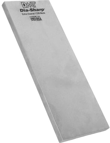DMT Dia-Sharp® Diamant Schleifstein 8 Extragrob | Messerschärfer in Profiqualität | 20cm Wetzstein für Messer und Werkzeuge | Made in USA | D8X