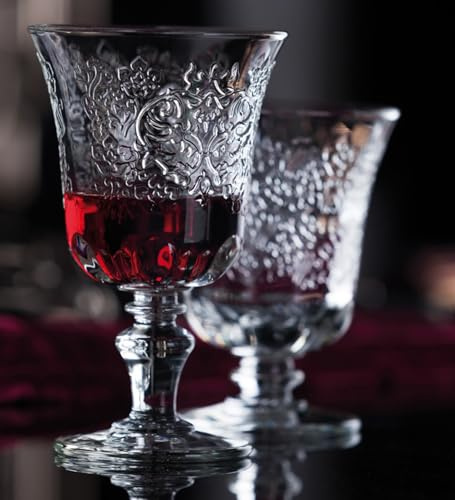 Côté Table 25246 Amboise Weinglas mit transparentem Fuß, 26 cl, 9 x 9 x 15 cm (6 Stück)