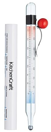 KitchenCraft Marmelade-/Zuckerthermometer, Aluminium, Klar, 22 x 4 x 2 cm, 1 Einheiten