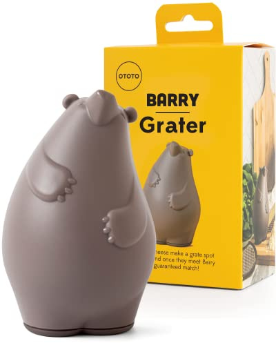 OTOTO Barry The Box Cheese Grater - Compact Stainless Steel Grater, Kitchen Grater, Cheese Shredder, Vegetable Grater, Food Grater & Shredder - Fun Kitchen Gadget