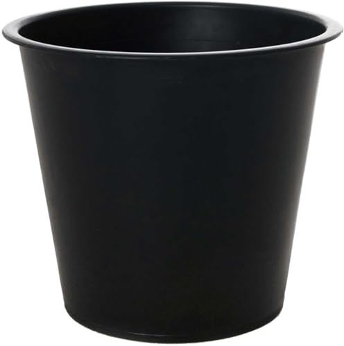 VIVANNO Kunststoffeinsatz Rund - Pflanzkübel-Einsatz Schwarz D21 x H19,5 cm | Wasserdichter Blumenkübeleinsatz aus robustem PP-Kunststoff für Innen & Außen, spart Blumenerde beim Bepflanzen