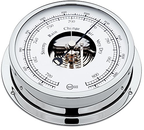 Barigo 111cr Viking Schiffsbarometer Chrom B x H: 155mm x 35mm