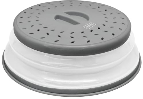 Nerthus FIH 1300 Mikrowellenhaube faltbar Spritzschutz Abtropfkorb multifunktional Küche