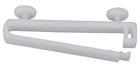 DécoProfi 10x Schlaufengleiter für Gardinenschienen 10mm x 50mm Weiß I Für Innenlauf von Gardinen/Vorhangschienen I Gleiter Schiebegardinen mit Schlaufen