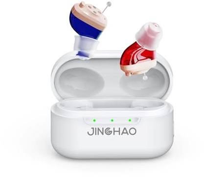 JINGHAO Wiederaufladbarer Sound Verstärker Wiederaufladbarer,Schwarz,2 Stück