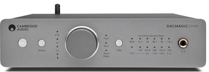 Cambridge Audio DacMagic 200M - MQA HiFi DAC und Kopfhörerverstärker mit Bluetooth - PC/MAC-Unterstützung mit USB-Anschluss - Verarbeitung digitaler Dateien bis zu 24/768 oder DSD512 - Lunar Grey