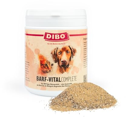 Barf-Vital-Complete, 450g-Dose, Nahrungsergänzung als gesunde, natürliche Ernährung für Hunde von DIBO, Hundefutter, Barf, B.A.R.F.