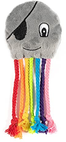 PETBLIS Ancol Small Bite Puppy Toy Octopus with Ropey Legs - Interactive Fun Dog Playing Rope Toy - Comfort Cuddling Fun Games Pet Accessory
