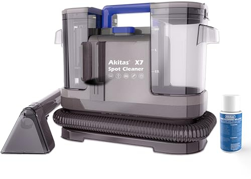 Akitas X7 600W Waschsauger, Polsterreiniger Gerät, 2-Tank Nasssauger, Selbstreinigung, Leicht für Tierflecken auf Sofas & Autositzen,Kompakt & Tragbar