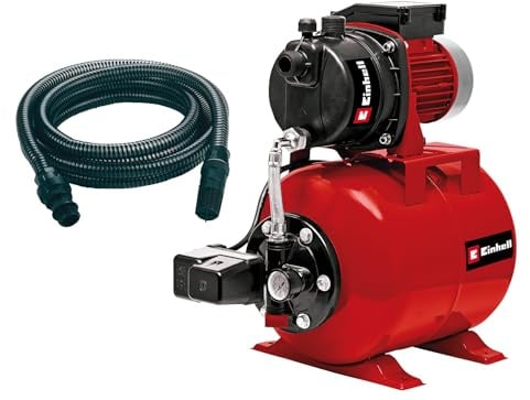 Einhell Hauswasserwerk GC-WW 6538 (650 W, 3,6 bar Druck, 3.800 l/h Förderleistung, integrierter Druckschalter, Manometer, 20l Behälter)