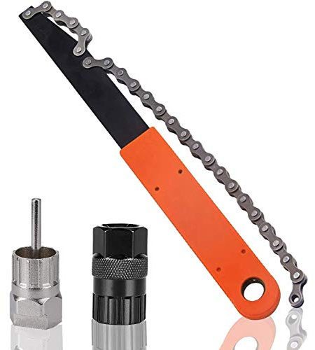 Fahrrad Kettenpeitsche, Zahnkranzabzieher Kassettenabzieher Ritzelabnehmer Fahrrad Kassetten Entfernungs Lockring Tool, Fahrrad Zahnkranz Abzieher Werkzeug Set für 6 7 8 9 10 11 Fach Kassetten