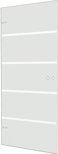 inova Türblatt Glastür DIN Links DIN rechts 834x1972x8 Studio-Bohrung Blockstreifen satiniert Echtglas Drehtür Zimmertür