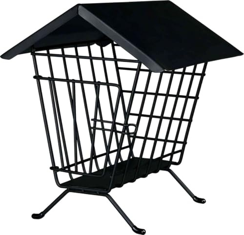TRIXIE Heuraufe zum Aufstellen - schwarz 20 × 23 × 20 cm