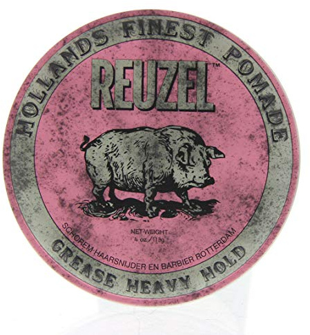 Reuzel Pink Grease Heavy Hold Pomade, Hair Holding Wax For Men, 113 g