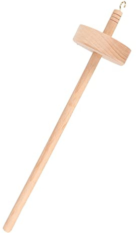 Garnherstellungsspindel, Wolle, Textil-Tropfenspindel, Buchenholz, Handgemischte Wolle, Zum Drehen für DIY-Tropfenspindel für Spinner, Spinnräder