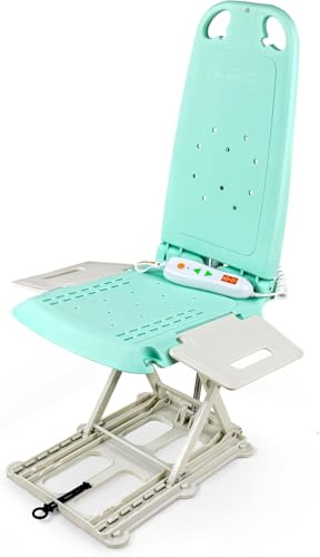 SuperHandy GoRise LT Tragbarer Boden- und Badewannenlift – leicht, faltbar, 150 kg Kapazität, wasserdicht, ergonomischer Sitz mit abnehmbaren Paneelen, 8,6 kg [zum Patent angemeldet]