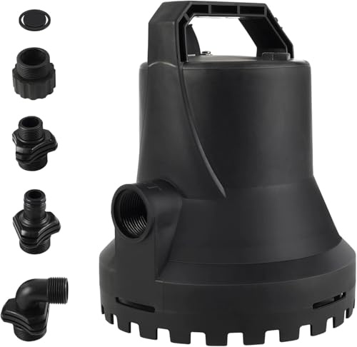 Hocanflo 400W Smarte Schmutzwasserpumpe, 8000L/H Automatisch ein- und ausschalten Wasserpumpe Tauchpumpe