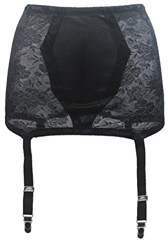 TVRtyle Damen Vintage Hohe Taille 4 Riemen Metallschnallen Sexy Strumpfband Gürtel für Strümpfe S503