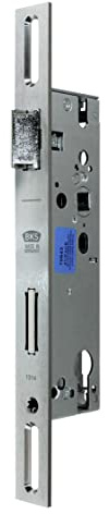 BKS Reparatur Rohrrahmenschloss | Rahmenschloß Dornmaß 25/30/35/40/45, Entfernung 92mm, Edelstahl Stulp: 24 x 270mm mit 35mm Langloch, DIN Links/Rechts (Umstellbar) (Dornmaß: 40mm)