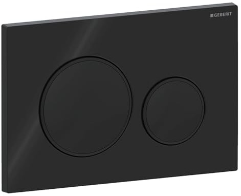 Geberit Sigma20 Betätigungsplatte für 2-Mengen-Spülung, 115.882.DW.1, Farbe: Schwarz
