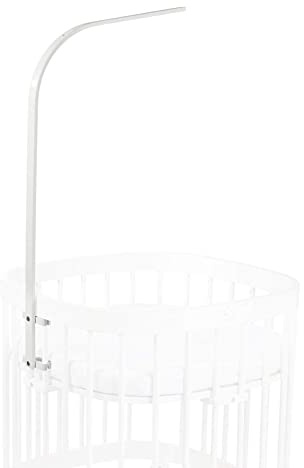 tweeto® Himmelstange - Buche MASSIV - Passend Babybett/Kinderbett (Weiß)